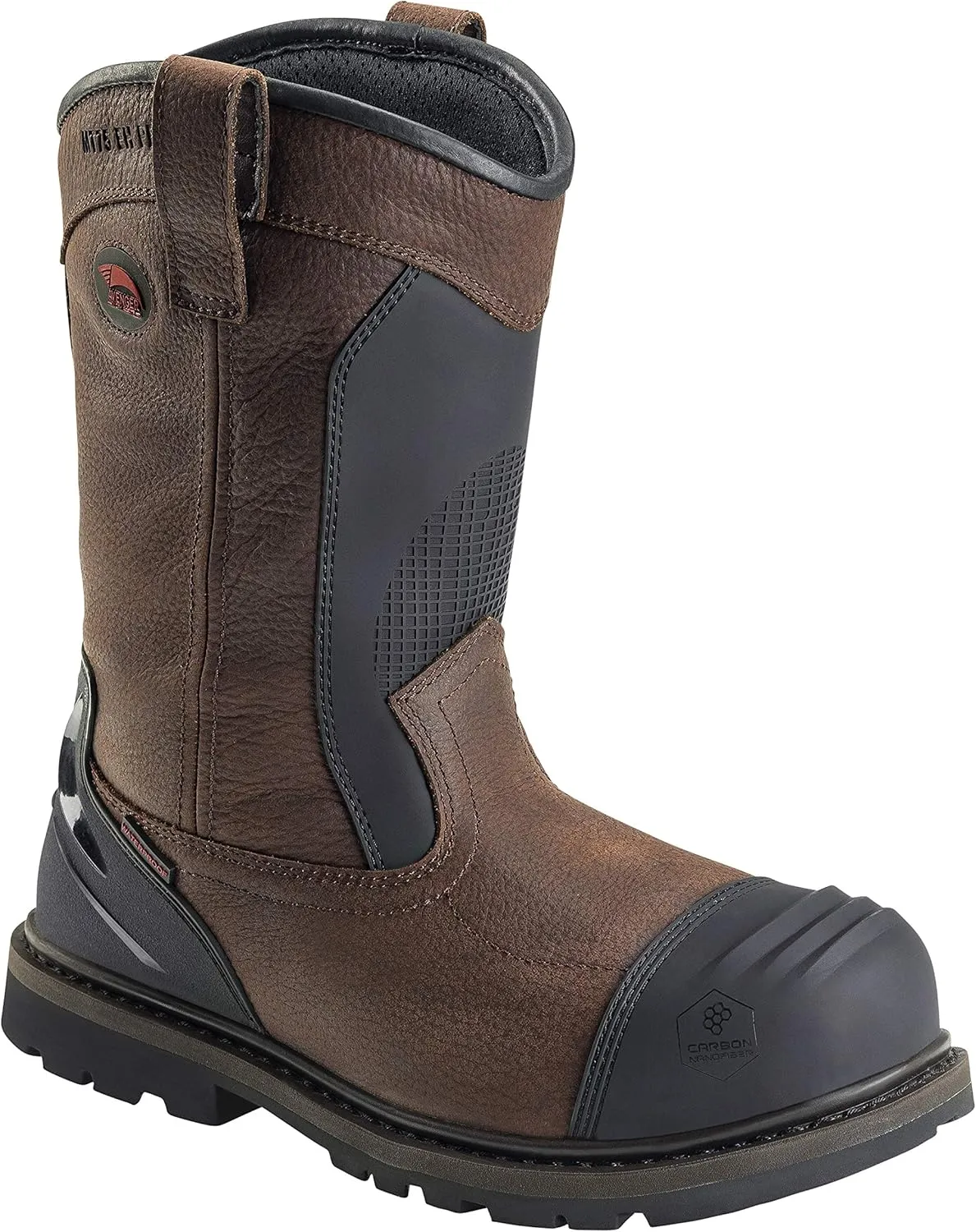 Avenger Work Boots Men's 7896 Hammer 11" Wellington Met Carbon Toe Waterproof Eh Work Boot