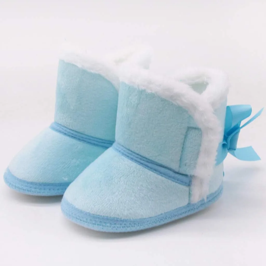 Baby Girls Winter Lined Fuzzy Boots Toddler Kid Fashion Fr Lined Lightweight Warm Snow Boots For Everyday Wear