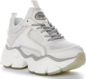 Buffalo Binary Athena Women's Chunky Platform Sneakers, White