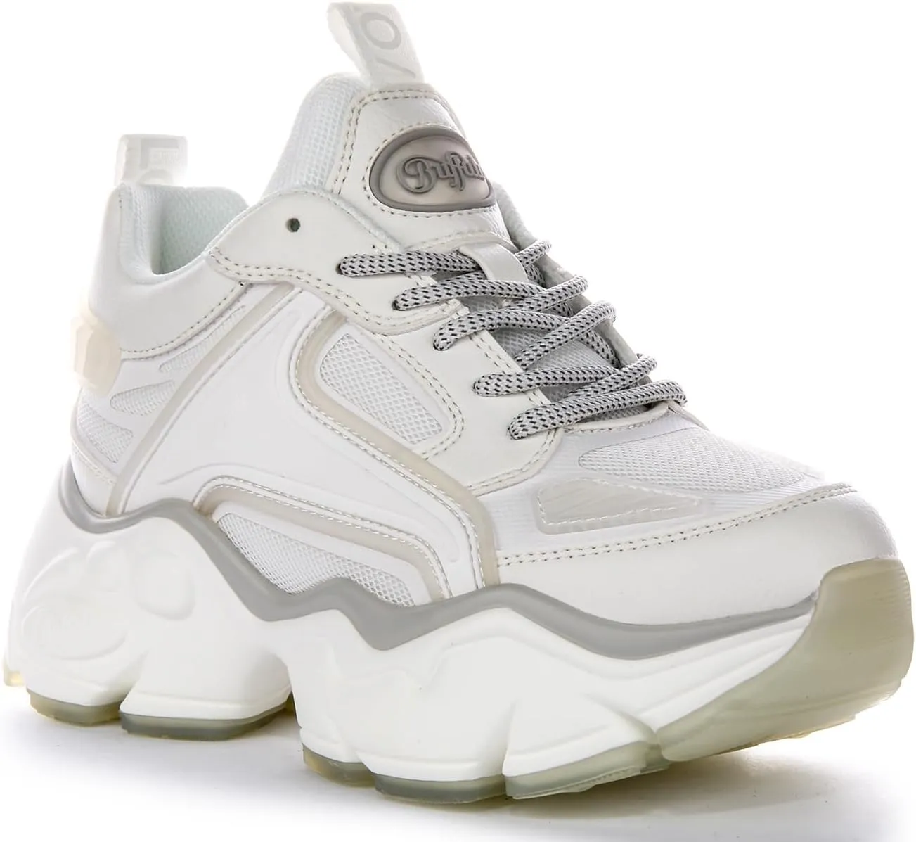 Buffalo Binary Athena Women's Chunky Platform Sneakers, White