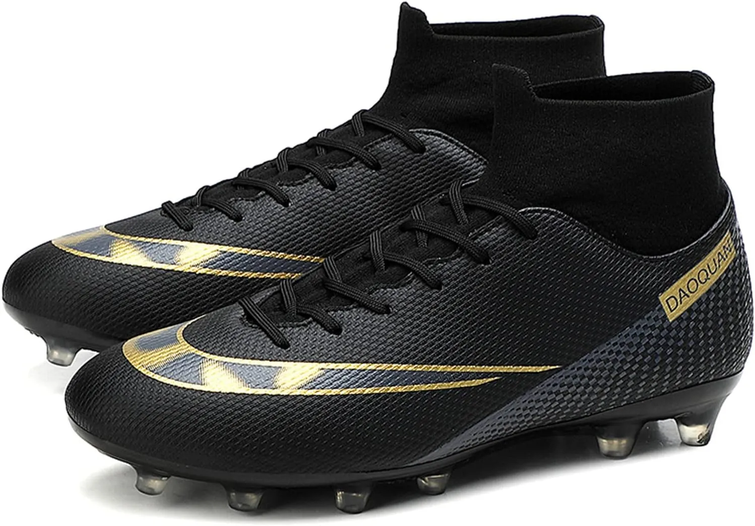 CERYTHRINA Mens Athletic Soccer Boots Kids High-Top Cleats Football Soccer Shoe Outdoor Professional Turf Non-Slip Competition Trainings Sneaker