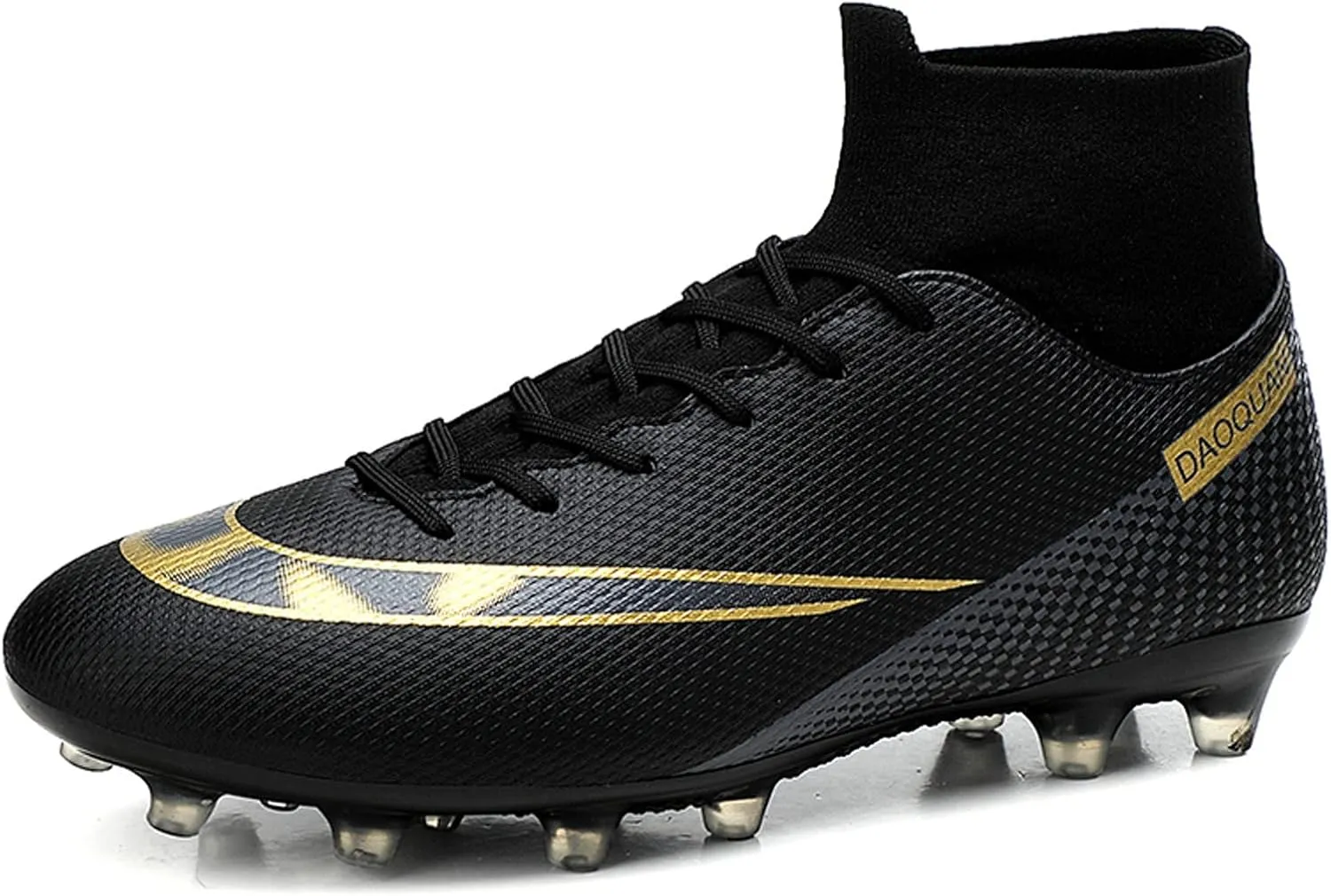 CERYTHRINA Mens Athletic Soccer Boots Kids High-Top Cleats Football Soccer Shoe Outdoor Professional Turf Non-Slip Competition Trainings Sneaker