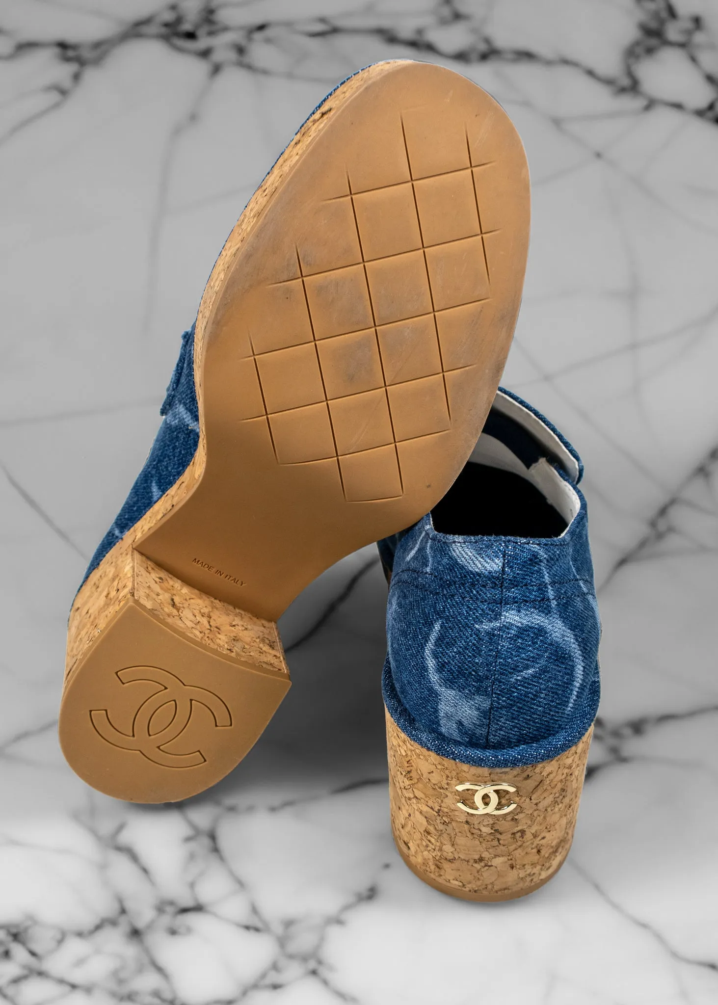 Chanel 2023-2024 Interlocking CC Logo Loafers