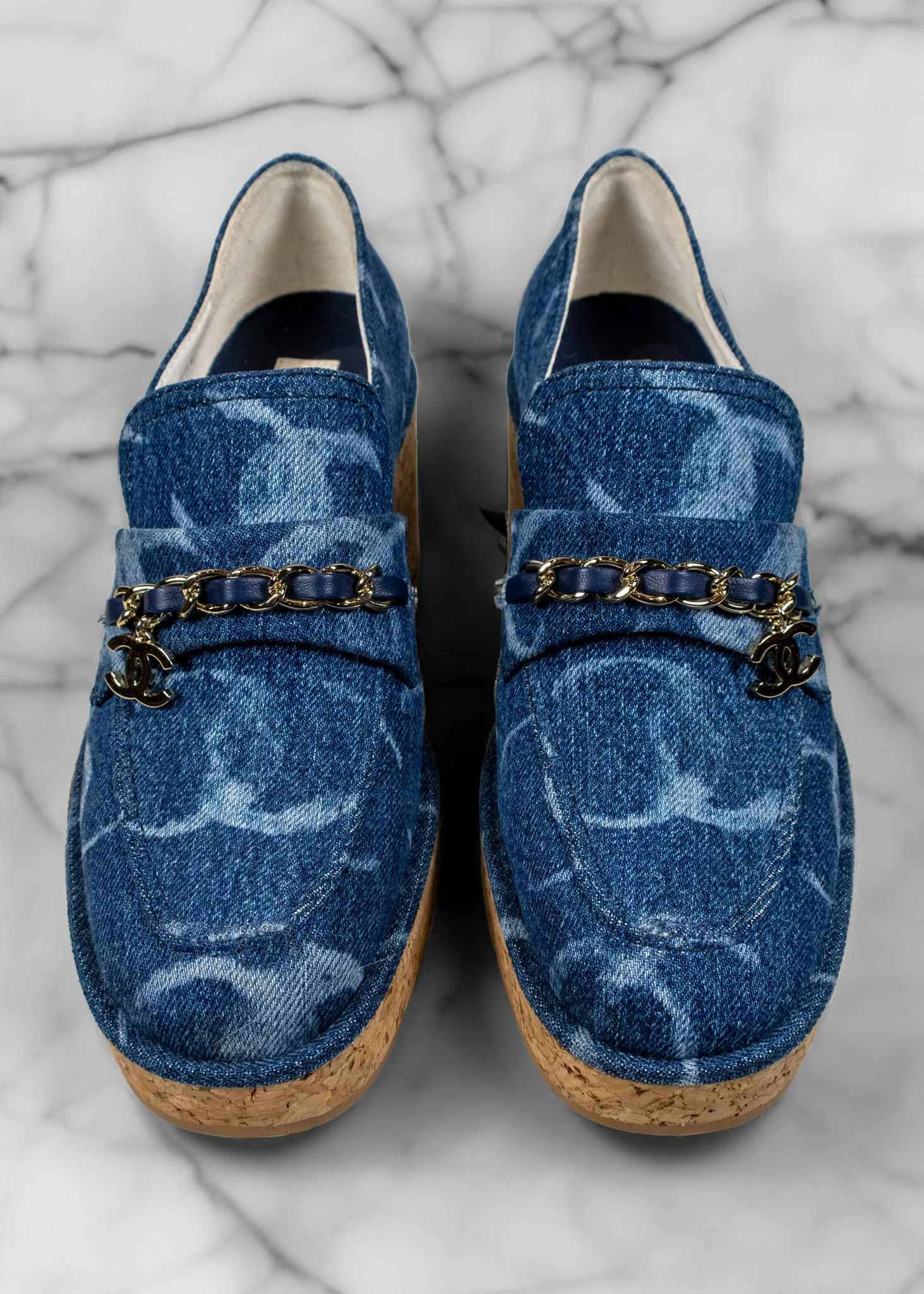 Chanel 2023-2024 Interlocking CC Logo Loafers
