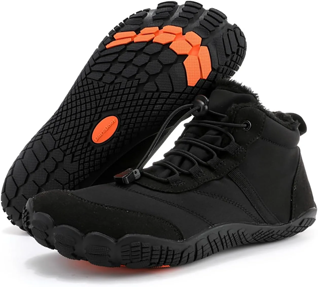Cold Weather Men Boots Wear And Anti Slip Snow Boots Five Finger Cotton Shoes Outdoor Sports Shoes Leather Mens Boot