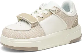 DREAM PAIRS Women Platform Chunky Sneakers Leather Oli Casual Fashion Sneaker
