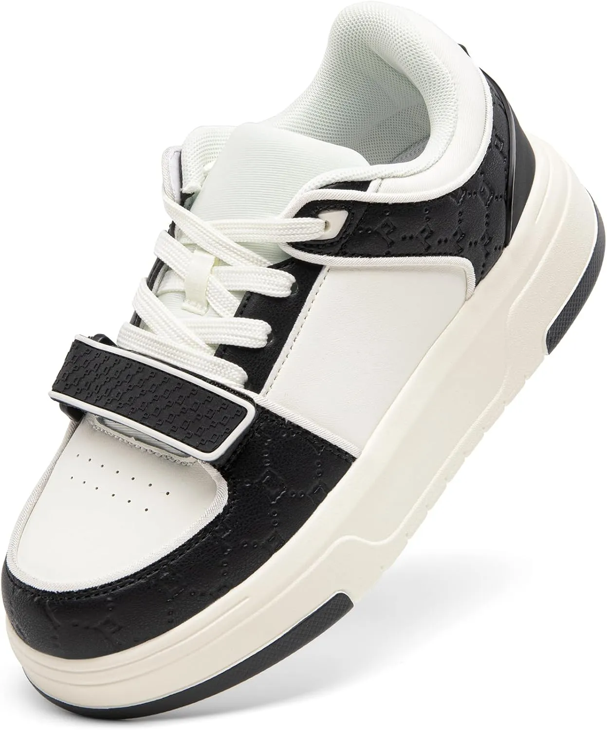 DREAM PAIRS Women Platform Chunky Sneakers Leather Oli Casual Fashion Sneaker