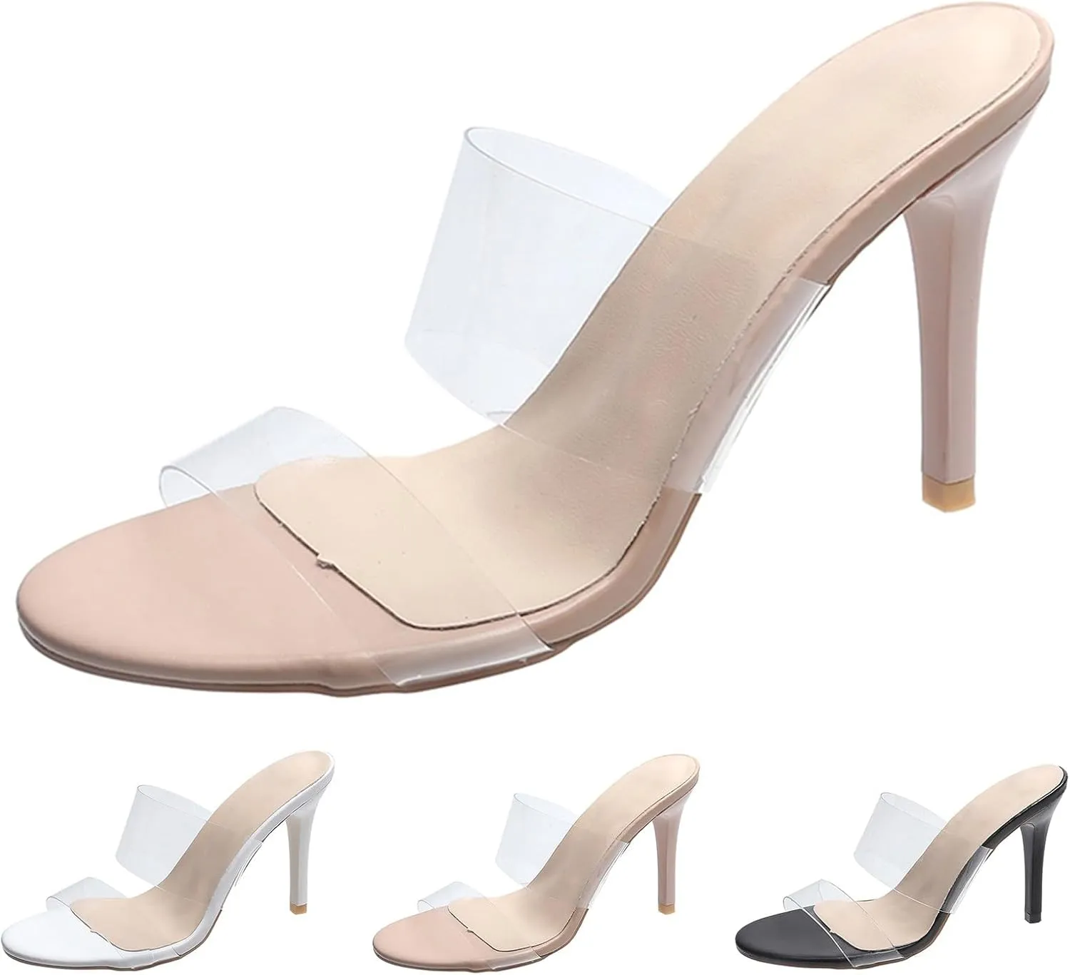 for Women 2025 High Heel Stiletto Clear Sandal Heels Exotic Platform Dancer Shoes