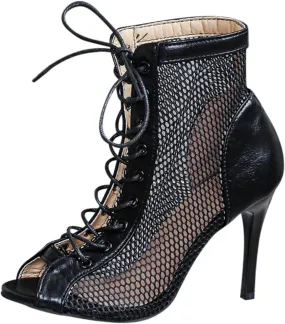 High Heels for Women Strappy Heels Classic Dress Sandals Open Toe Summer Booties Breathable Mesh Sandals