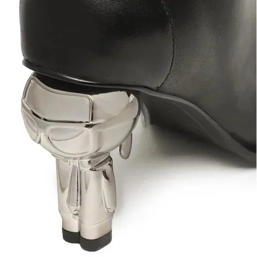 KARL LAGERFELD  IKON HEEL ZIP BOOTS