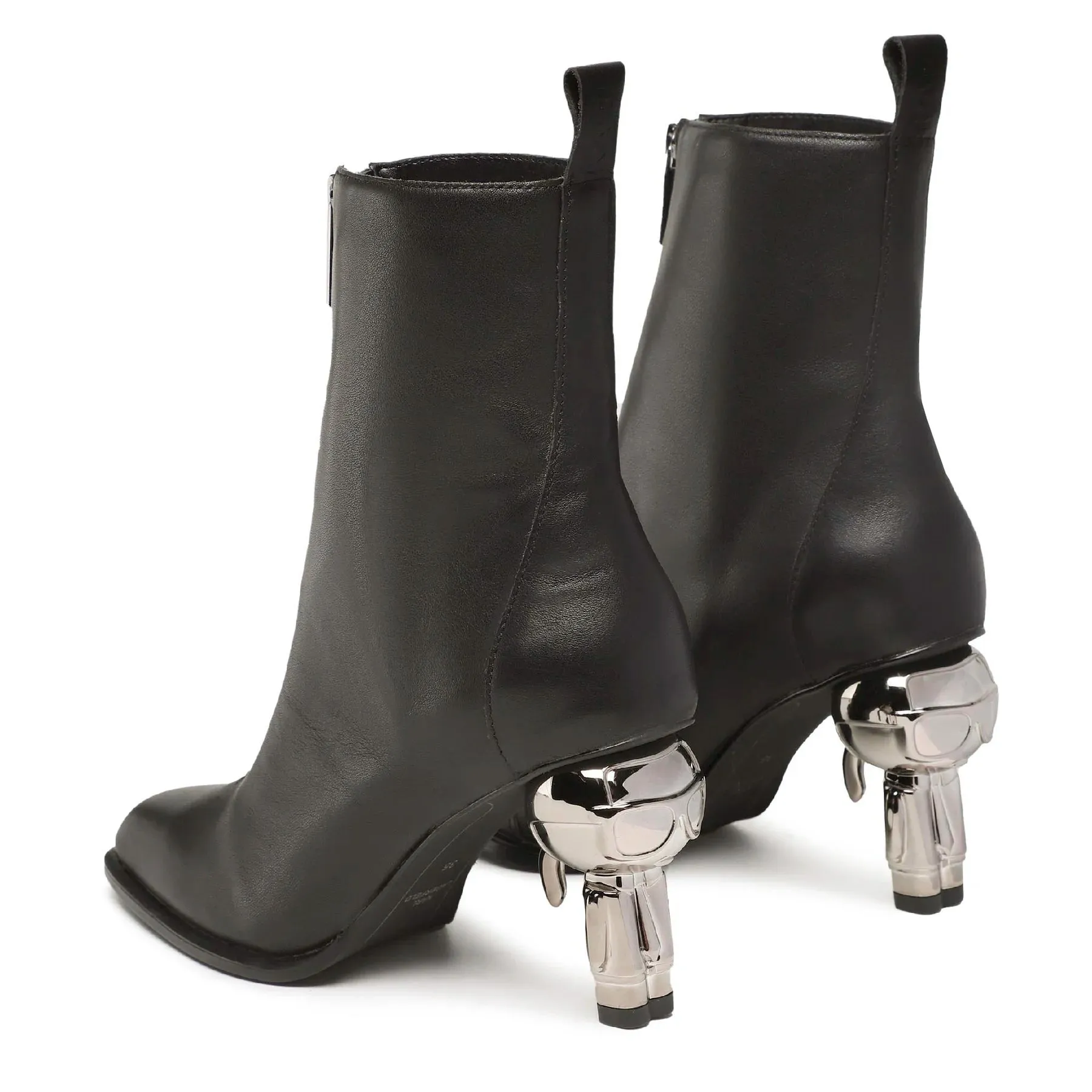 KARL LAGERFELD  IKON HEEL ZIP BOOTS