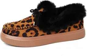Lausiuoe Winter Fashion Boots For Women 2024 Snow Boots Winter Shoes Fur Lining Warm Ankle Booties Casual Fuzzy Loafers Shoes