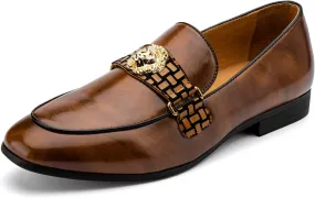 Meijiana Men's Loafers Lightweight Slip-On Moccasins Stylish Dress Shoes Breathable Tassels Loafers