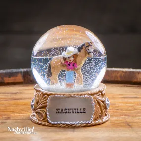 Nashville Cowgirl Snow Globe