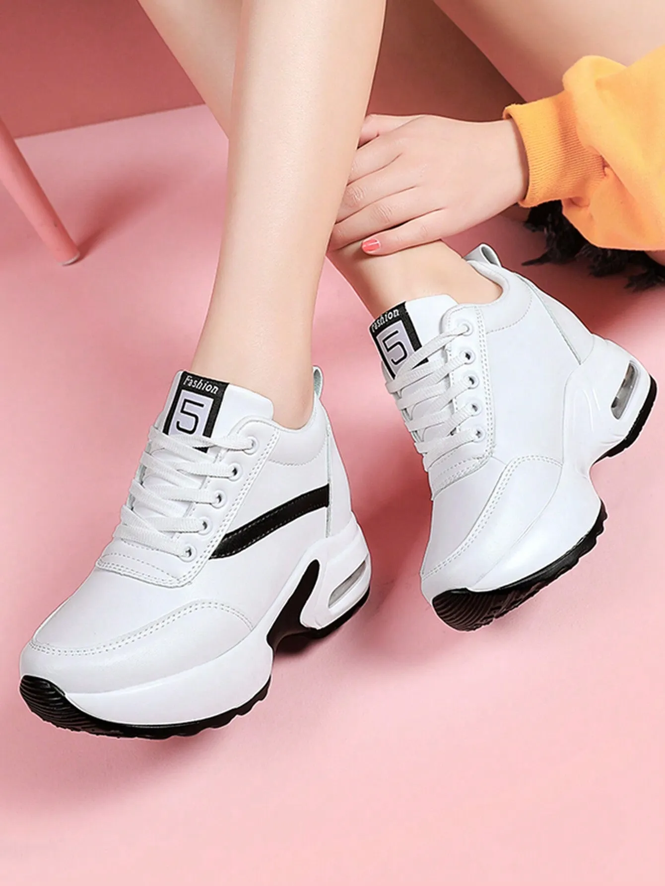 New Invisible Height Increasing Women's Casual Shoes With Air Cushion, Fashionable