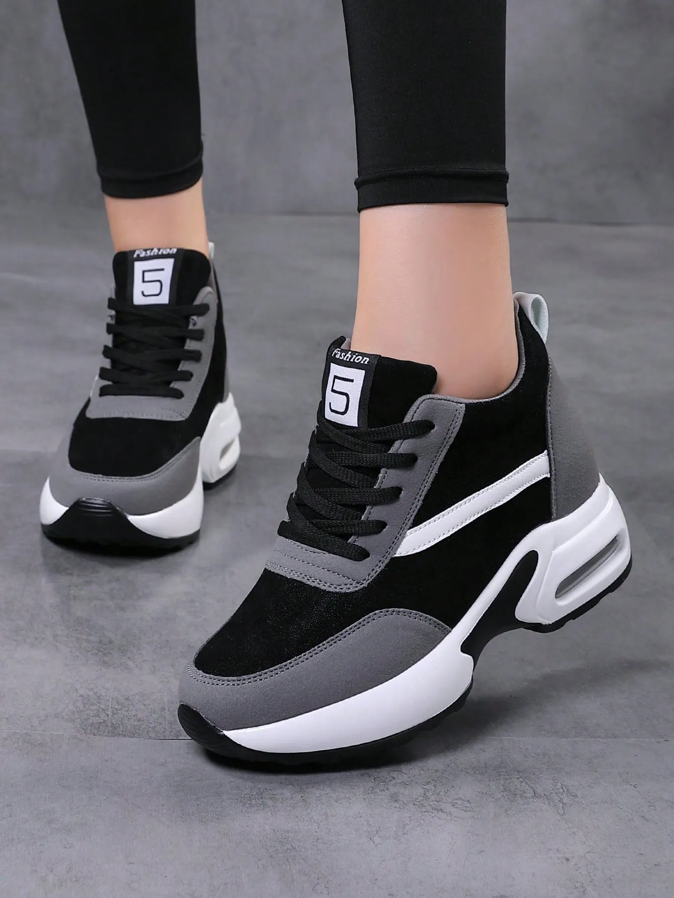 New Invisible Height Increasing Women's Casual Shoes With Air Cushion, Fashionable