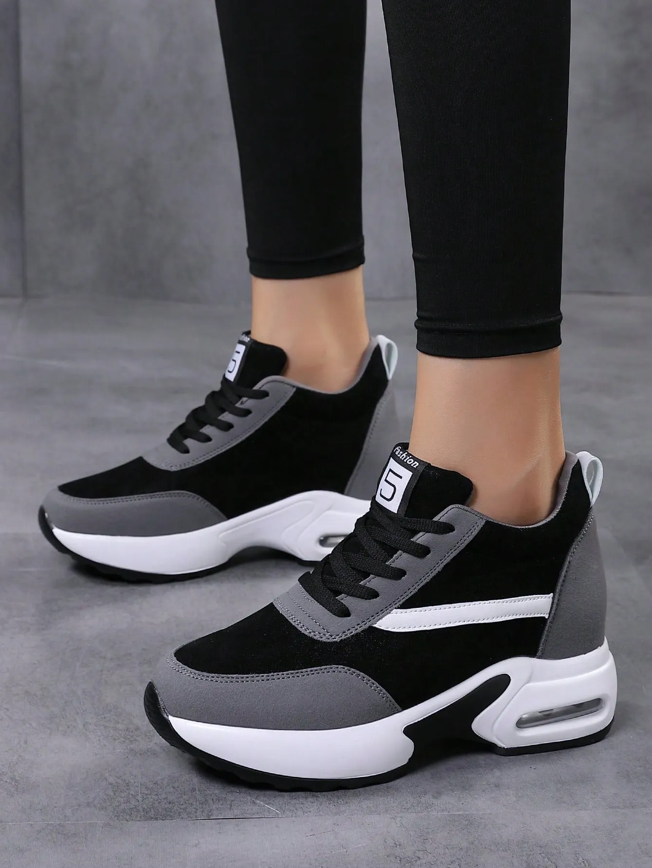 New Invisible Height Increasing Women's Casual Shoes With Air Cushion, Fashionable