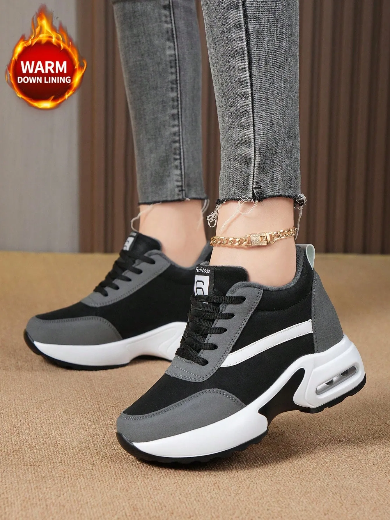 New Invisible Height Increasing Women's Casual Shoes With Air Cushion, Fashionable