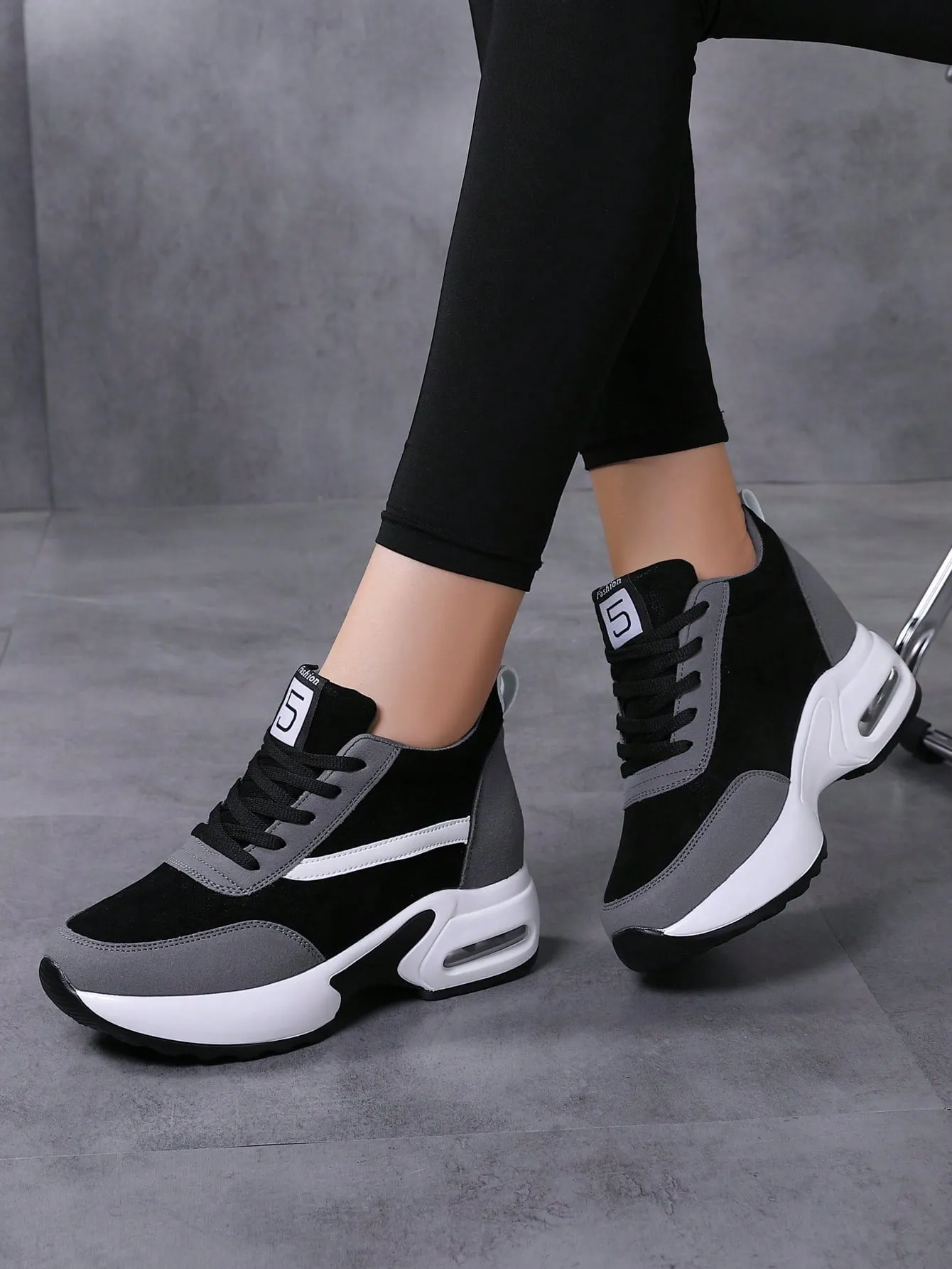 New Invisible Height Increasing Women's Casual Shoes With Air Cushion, Fashionable