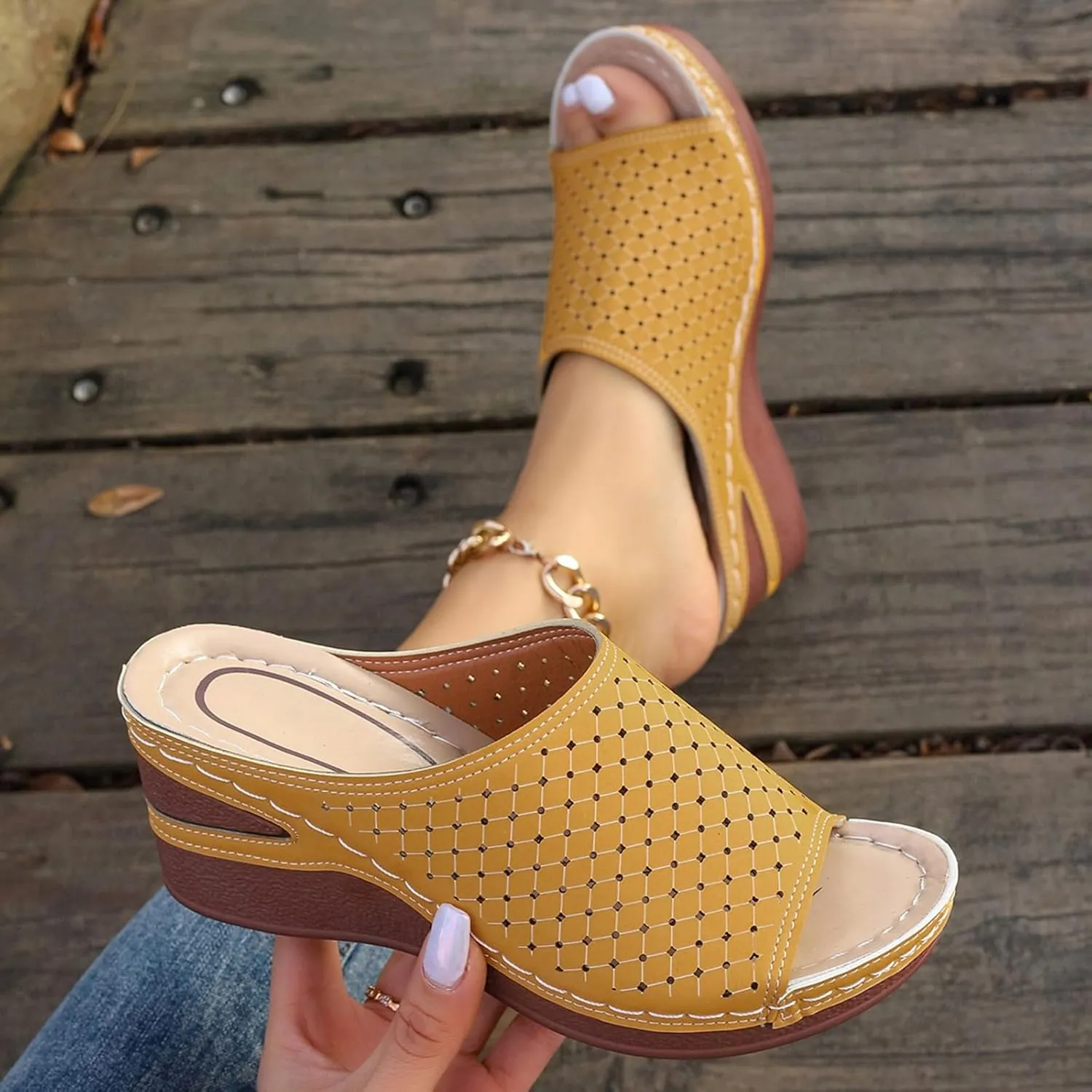 Non Slip Platform Sandals for Women Comfortable Summer Platform Casual Dress Sandal Banquet Sandals for Women