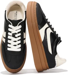 Project Cloud Platform Sneakers for Women Footwear - Memory Foam Insole Womens Shoes, Lightweight and Non-Slip Sole Lace Up Fashion Sneakers (Dodge)