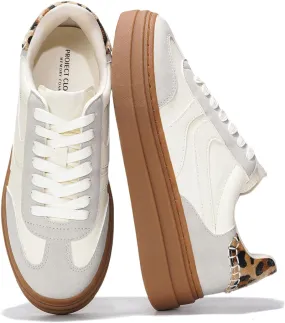 Project Cloud Platform Sneakers for Women Footwear - Memory Foam Insole Womens Shoes, Lightweight and Non-Slip Sole Lace Up Fashion Sneakers (Dodge)
