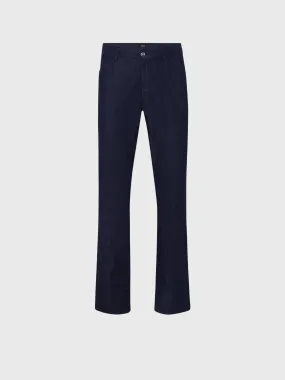 Slim Fit Cotton and Silk Jeans