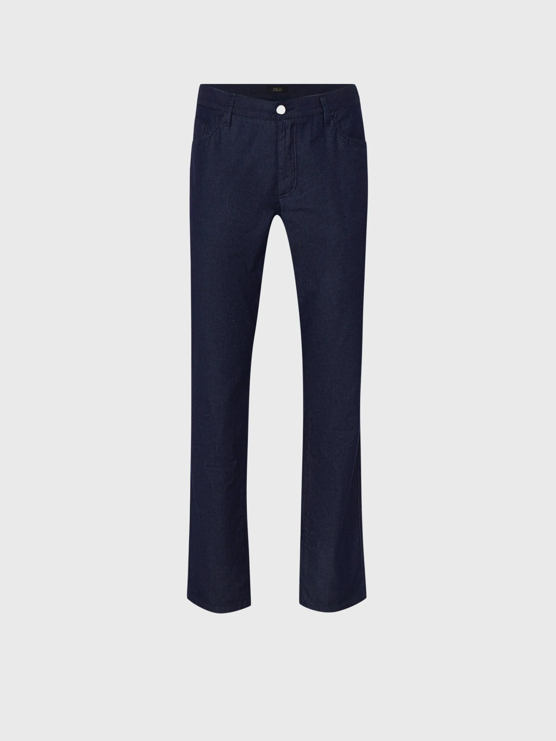Slim Fit Cotton and Silk Jeans
