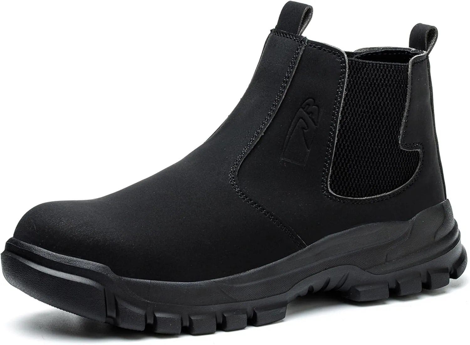 Steel Toe Slip on Work Boots for Men Industrial Construction Safety Work Shoes Lightweight Comfortable Indestructible Sneakers