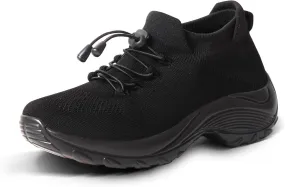 STUNAHOME Orthopedic Sneakers Breathable Women Walking Shoes Slip on Trainers Women's Comfortable Casual Ladies Athletic Shoe Thick Bottom