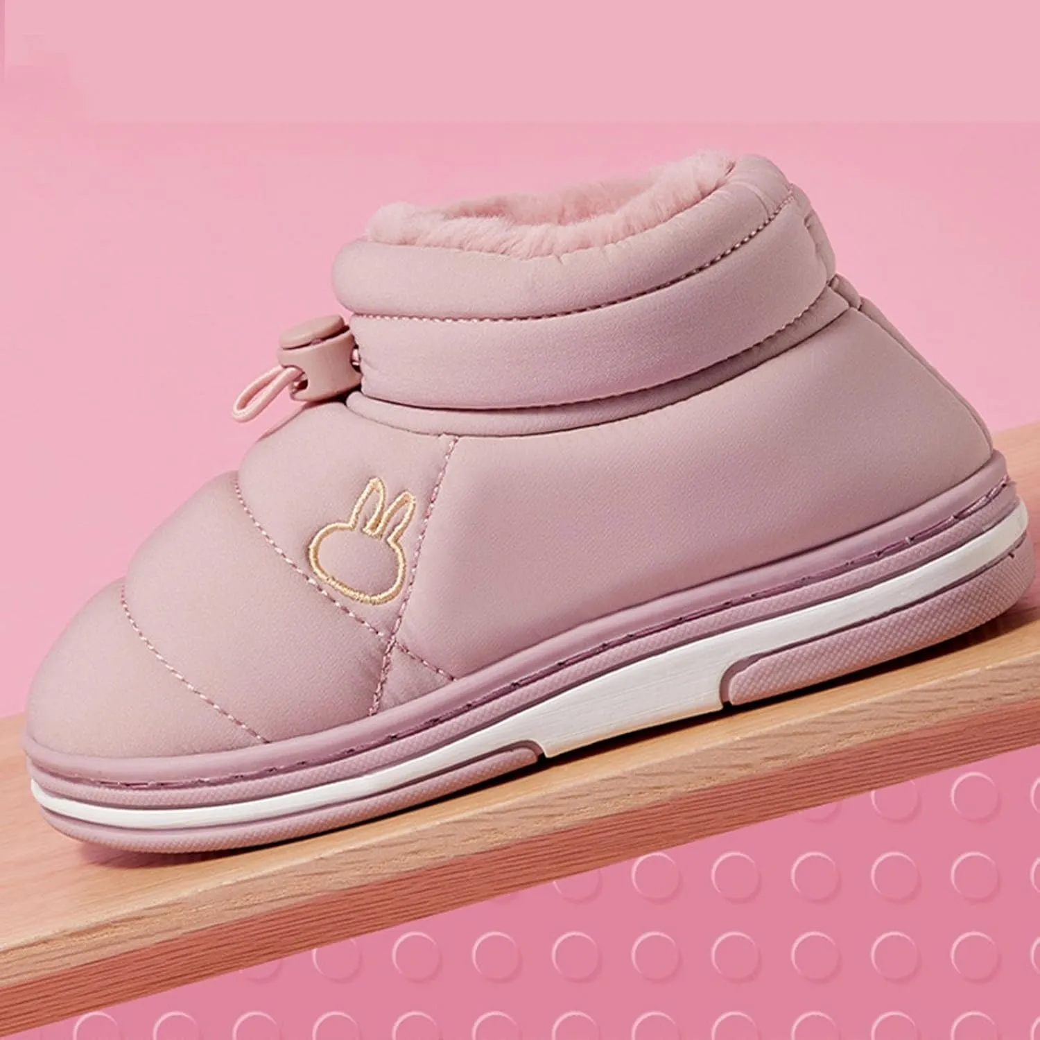 Toddler Baby Boys Girls Warm House Boots Kids Slippers Fuzzy  Lined Comfy Flat Bottom Indoor Bedroom Shoes