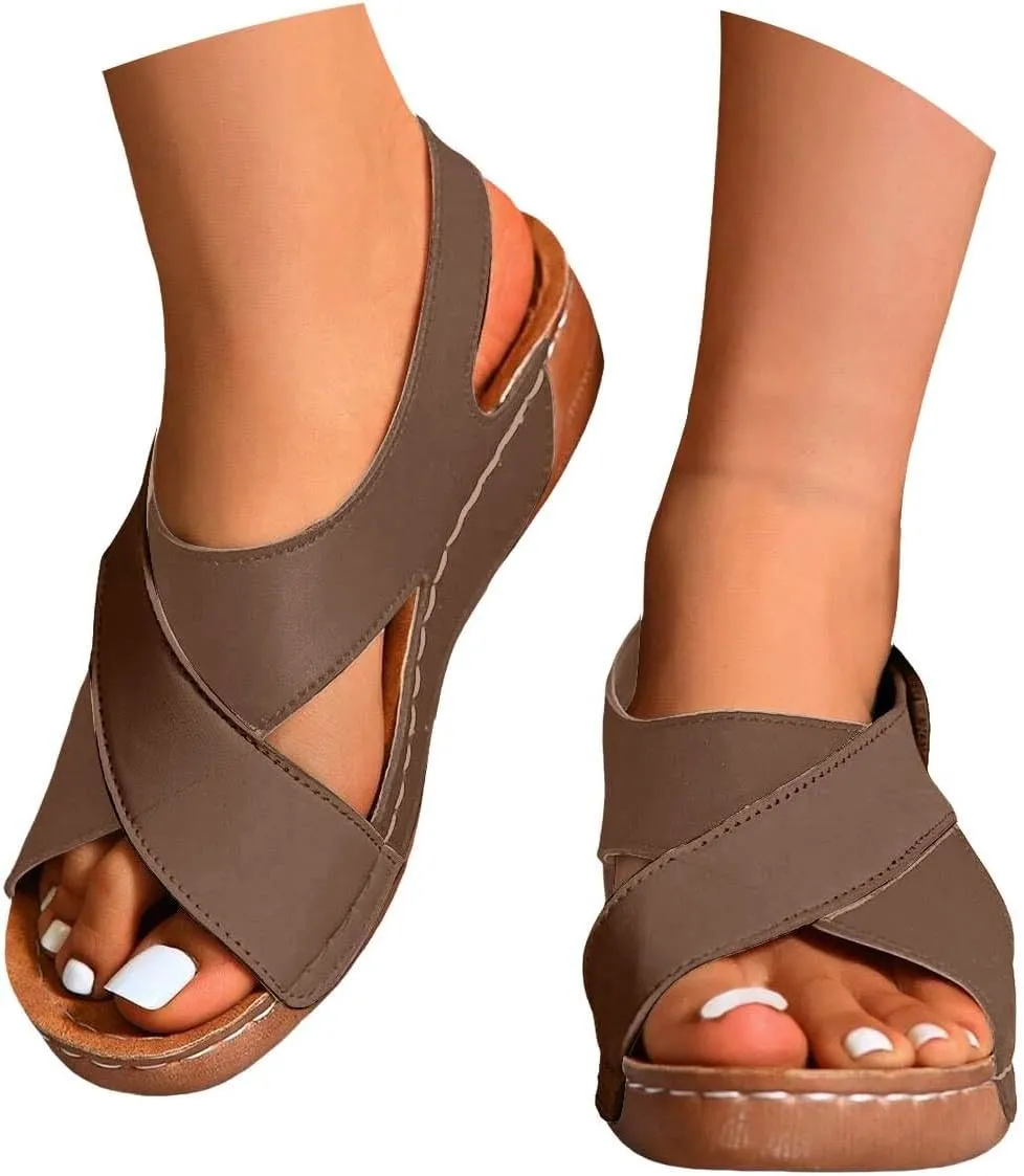 Wedges for Women Chunky Platform Heels Women's Ankle Strap Low Wedge Sandals Platform Sandals Short Heels for Women