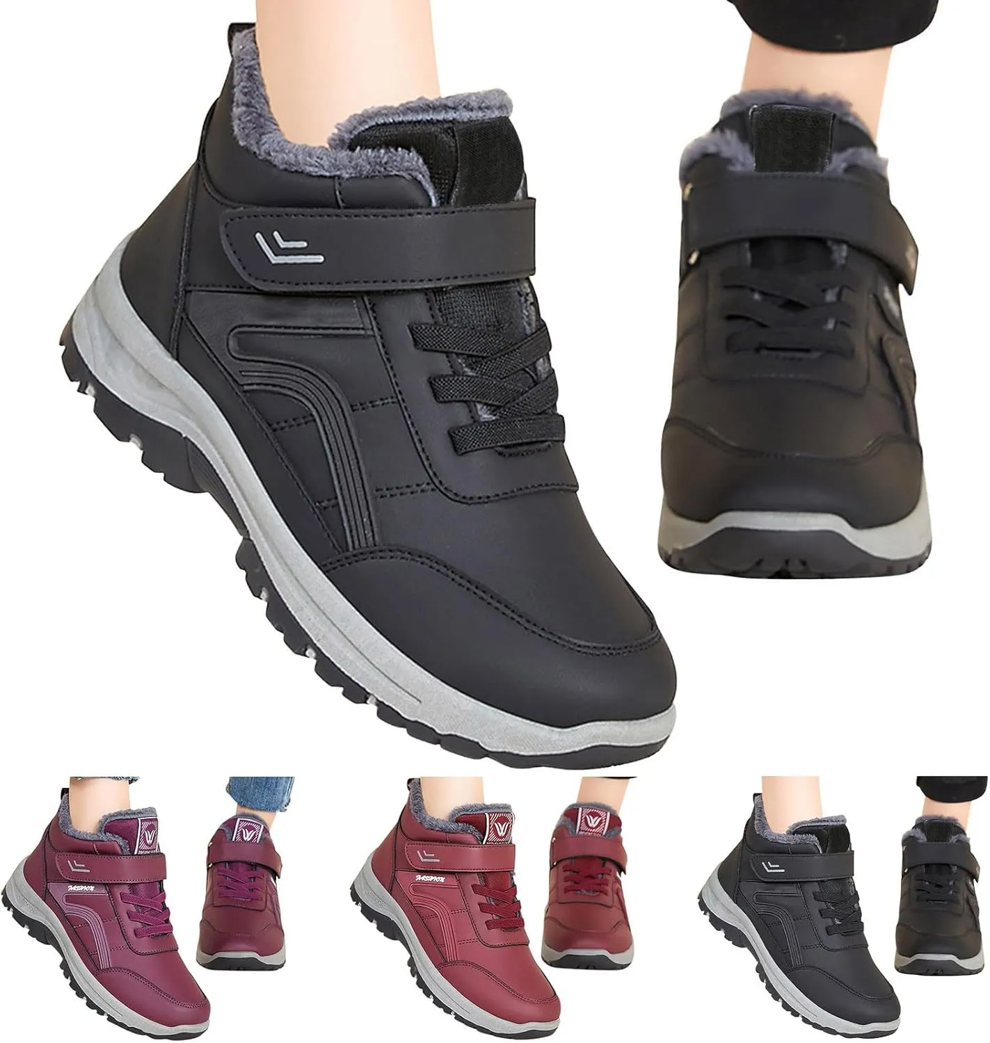 Womens Boots Winter Warm Adults Snow Boots Fall 2024 Womens Mens Snow Boots Winter Shoes Slip On Shoes Snow Women Running Shoes for Women Winter Booties Men