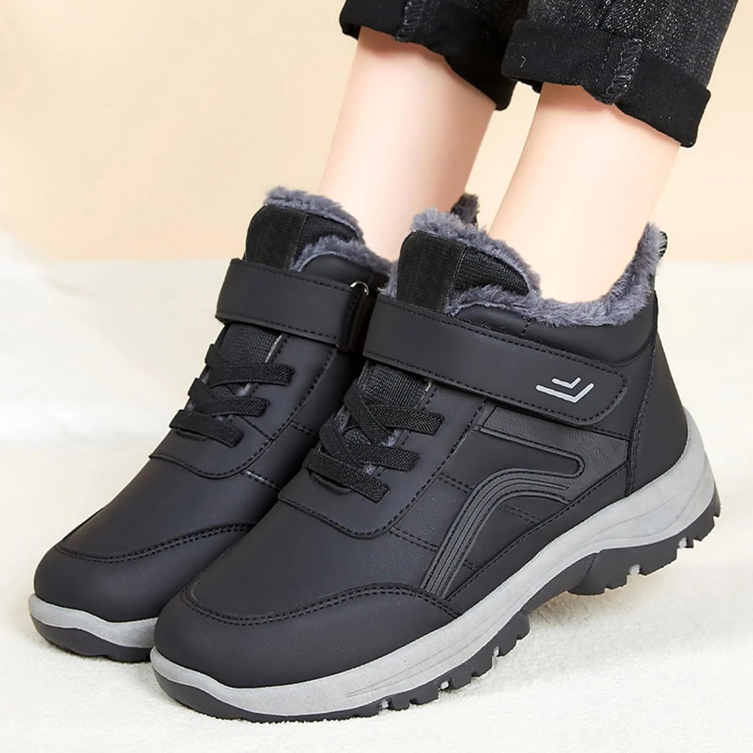 Womens Boots Winter Warm Adults Snow Boots Fall 2024 Womens Mens Snow Boots Winter Shoes Slip On Shoes Snow Women Running Shoes for Women Winter Booties Men