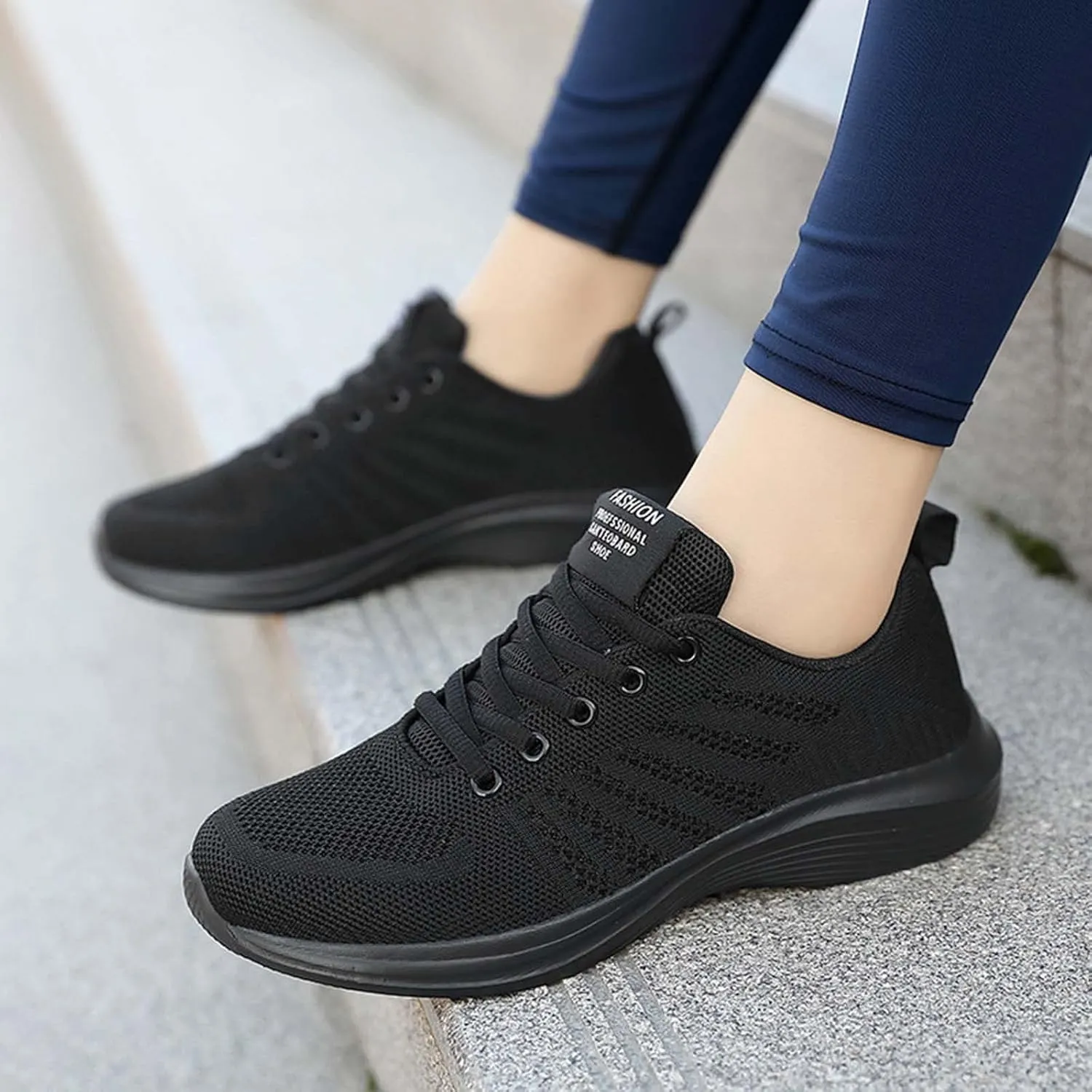 Women's Sneakers Running Tennis Shoes Lightweight Non-Slip Walking Shoes Ladies Breathable Slip on Trainers Gym Shoes