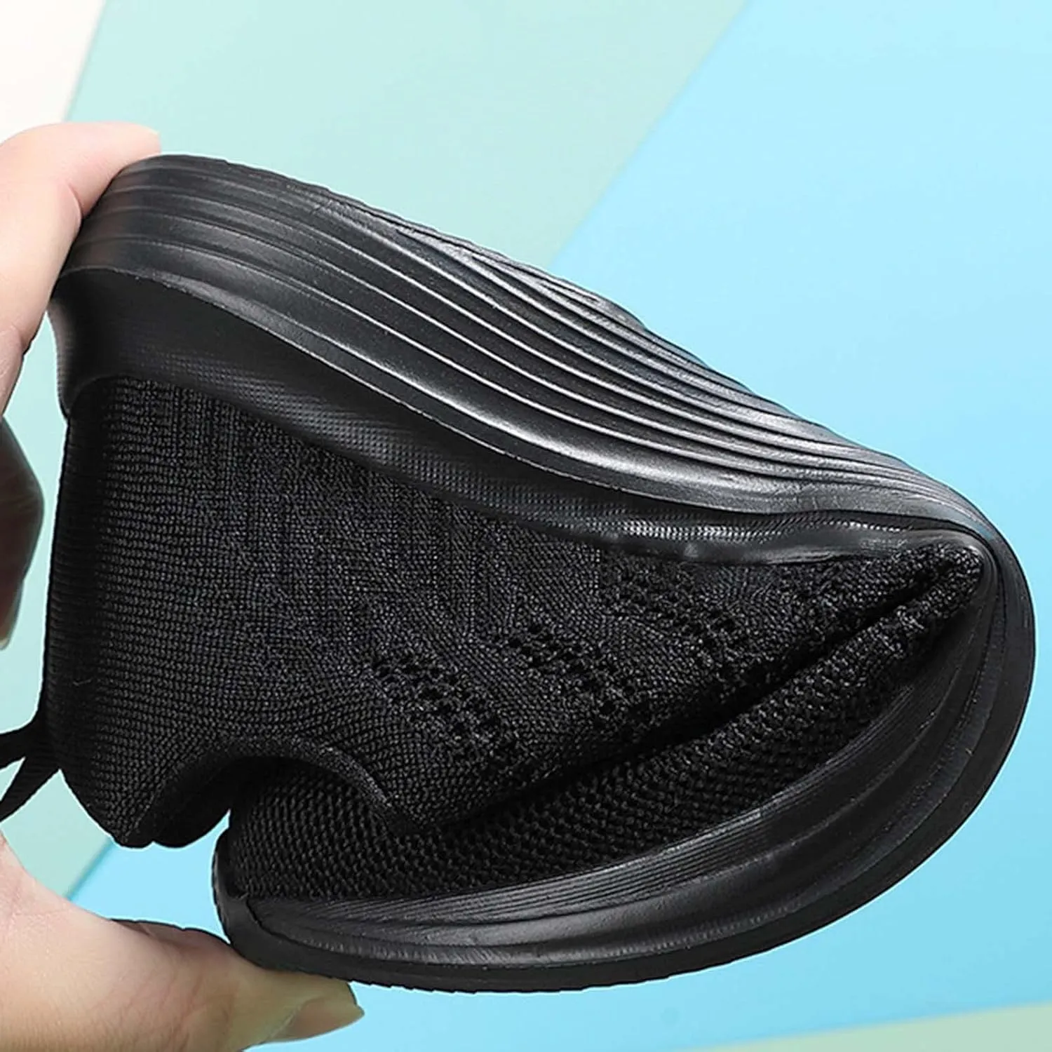 Women's Sneakers Running Tennis Shoes Lightweight Non-Slip Walking Shoes Ladies Breathable Slip on Trainers Gym Shoes