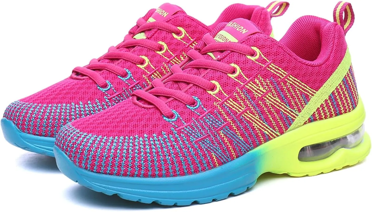 Womens Trainers Ladies Road Running Shoes Air Cushion Athletic Sneaker Lightweight Breathable Jogging Gym Tennis Sports Shoes Outdoor Walking Shoes