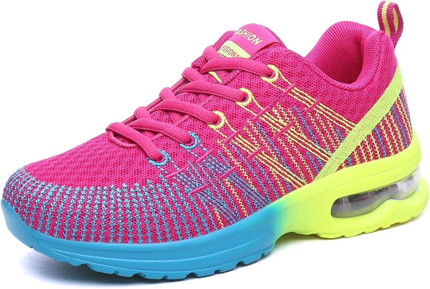Womens Trainers Ladies Road Running Shoes Air Cushion Athletic Sneaker Lightweight Breathable Jogging Gym Tennis Sports Shoes Outdoor Walking Shoes